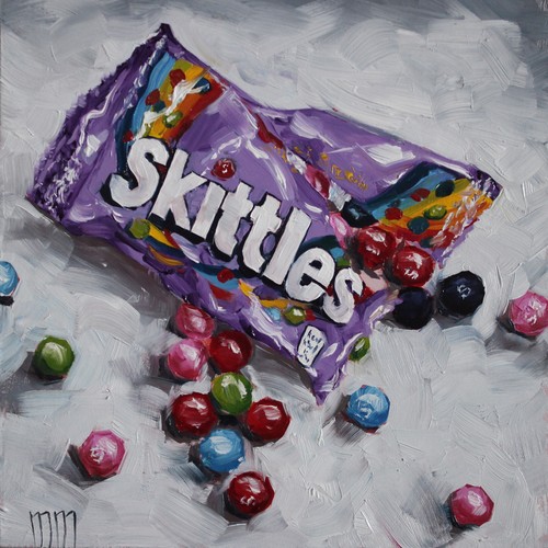 Skittles caramelle dipinto - , ad
